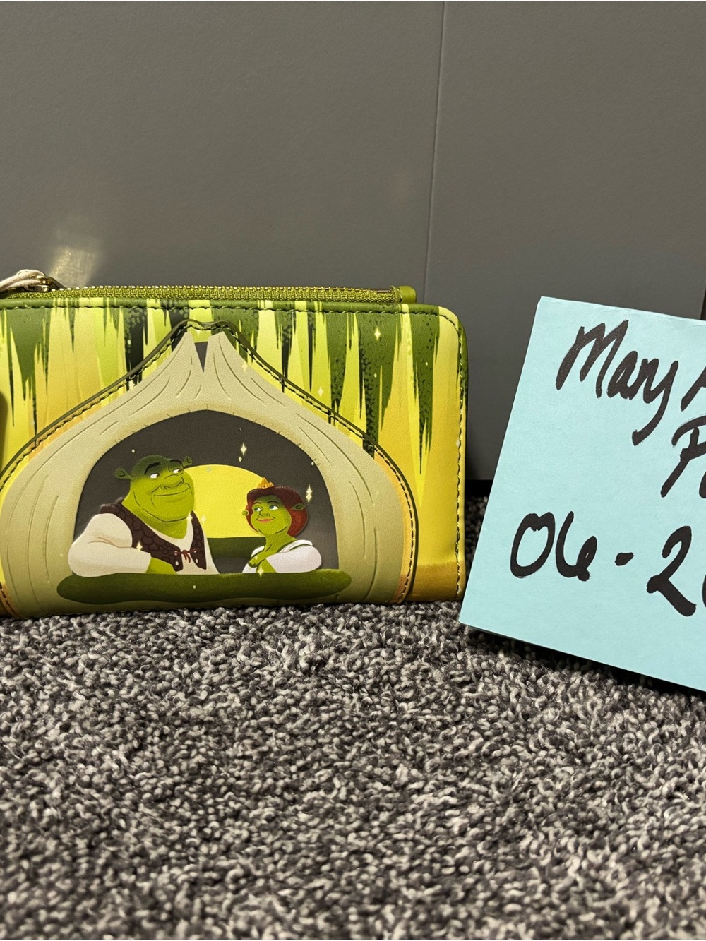 Loungefly Green Shrek Onion Zip Wallet
